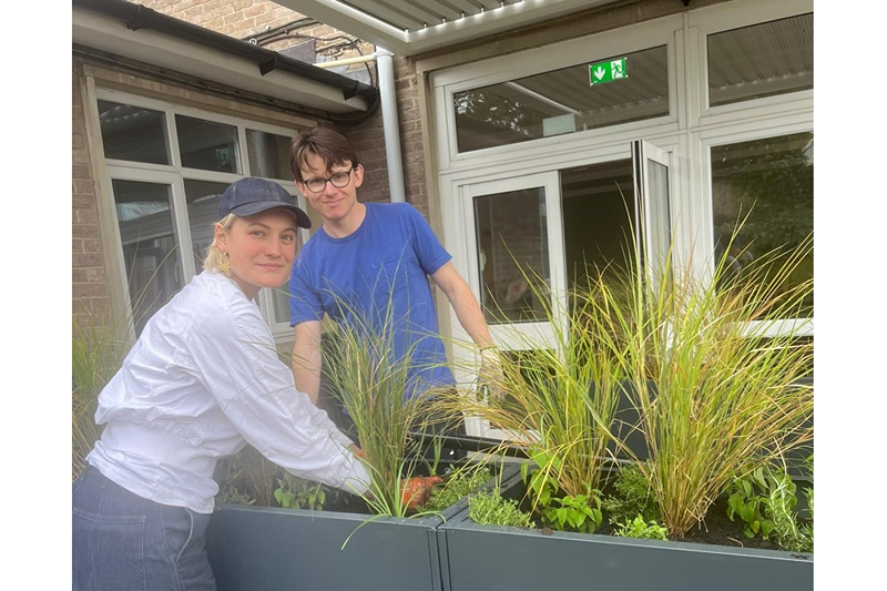 Huge thanks to Honor and Tancred for the planting in the sensory garden